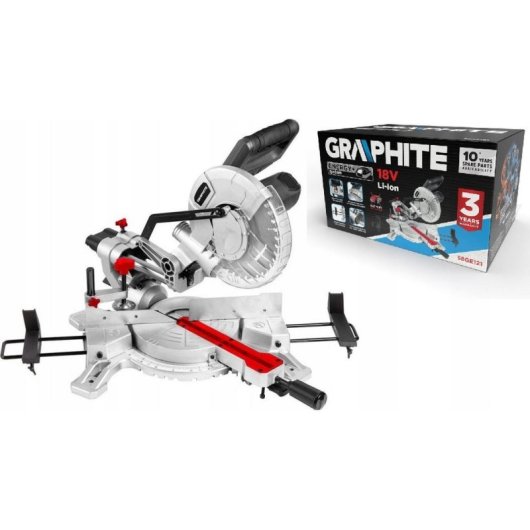 Ukośnica Graphite 58GE121 18V 210mm Li-ion com Laser e Avanço