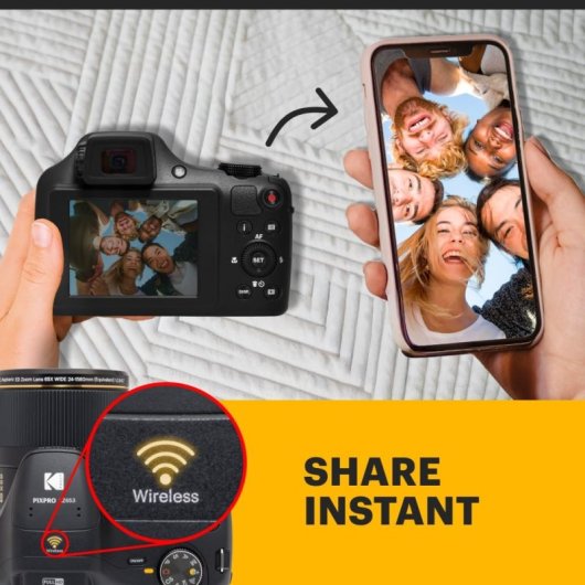 Appareil Photo Bridge Kodak Pixpro Astro Zoom AZ653 20MP Zoom 65x FHD Wi-Fi