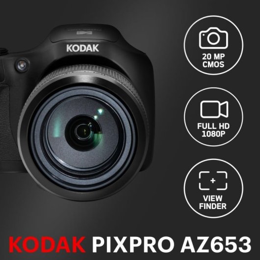 Appareil Photo Bridge Kodak Pixpro Astro Zoom AZ653 20MP Zoom 65x FHD Wi-Fi