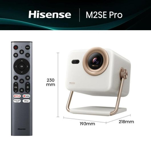 Proiettore Hisense M2SE Pro 4K UHD 1150 Lumen 200" Laser DLP Smart