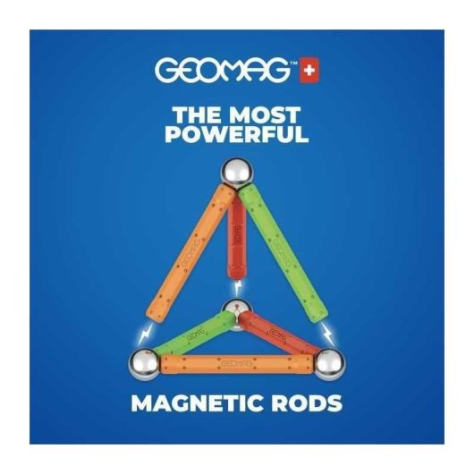 Geomag SuperColor Panels Recycled Juego Construcción Magnético 35 piezas