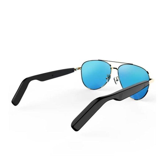Klack Aviator Gafas Inteligentes Bluetooth Altavoces Micrófono Protección UV400 Negras