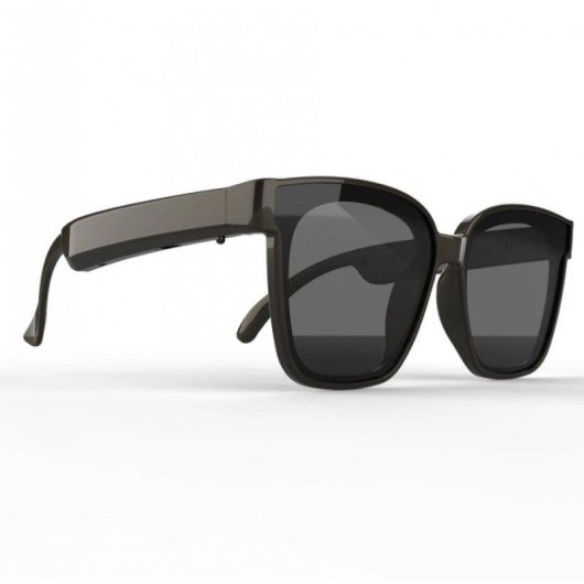 Klack Gafas Inteligentes Polarizadas Bluetooth Altavoces Integrados Micrófono Negro