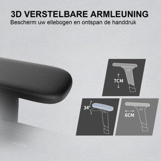 Bürostuhl Sihoo M57 mit 3D-Armlehnen und verstellbarer Lendenwirbelstütze