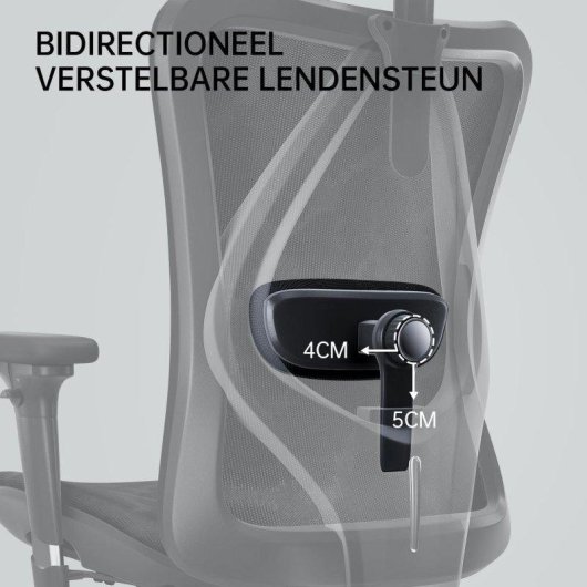 Bürostuhl Sihoo M57 mit 3D-Armlehnen und verstellbarer Lendenwirbelstütze