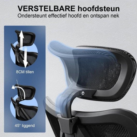 Bürostuhl Sihoo M57 mit 3D-Armlehnen und verstellbarer Lendenwirbelstütze