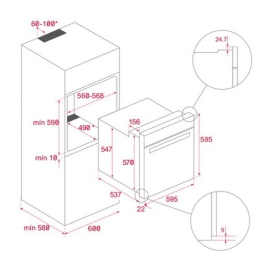 Horno Convencional Teka NEO HBB 4350 SS 72L 60cm Catalítico A Grill Acero Inoxidable