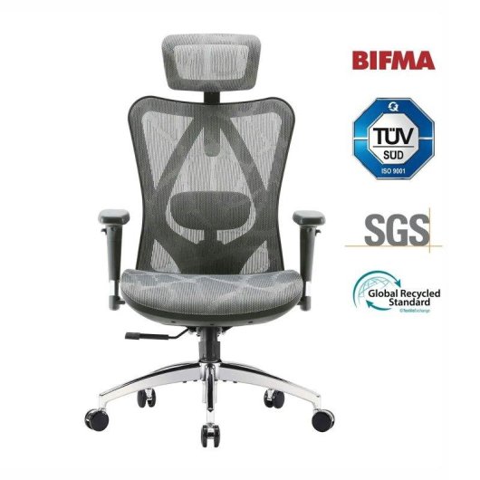 Sihoo M57 Ergonomischer Bürosth mit 3D-Armlehnen und verstellbarer Lendenwirbelstütze