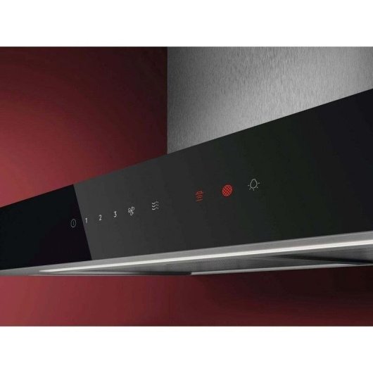Campana extractora AEG GB67D61HL Recirculação 60 cm com controlo tátil e função Booster