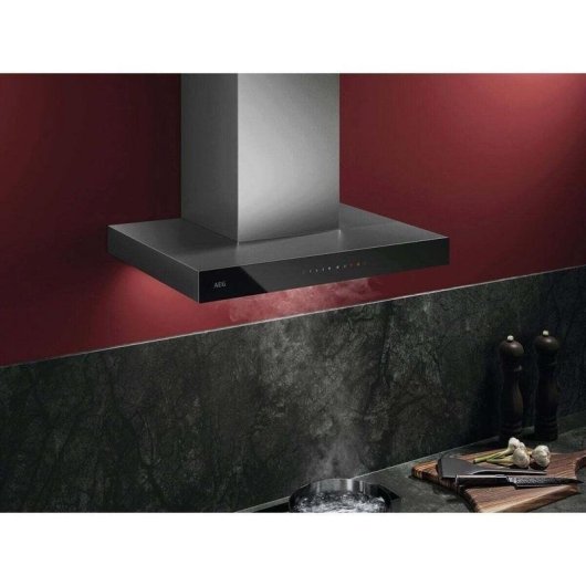 Campana extractora AEG GB67D61HL Recirculação 60 cm com controlo tátil e função Booster