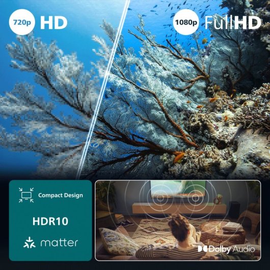 TV Philips 40PFS6050 Full HD LED 100cm 40" Smart TV Dolby Audio Titan OS