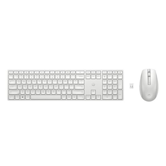 Teclado HP Combo 650 sem fios membrana branco com rato incluído