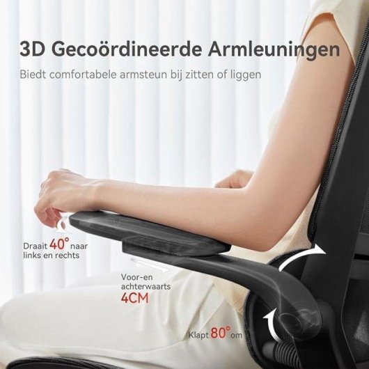 Bürostuhl Ergonomisch Sihoo M59as - 3D-Verstellbare Armlehnen und Kippbar