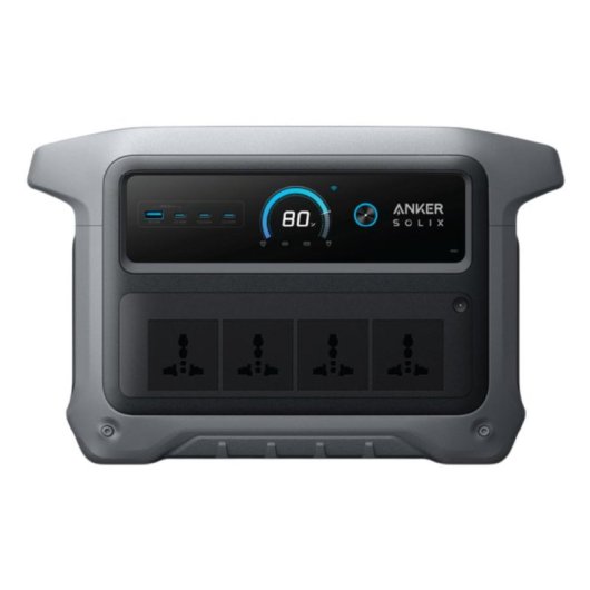 Estação de energia Anker Solix C1000X Gen 2 1024Wh 4 portas AC e 4 USB Bateria Li-ion Tela LCD Carregador solar