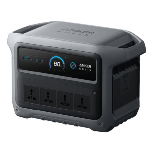 Estação de energia Anker Solix C1000X Gen 2 1024Wh 4 portas AC e 4 USB Bateria Li-ion Tela LCD Carregador solar