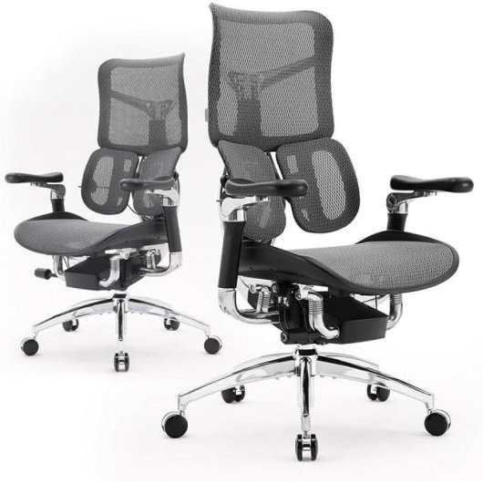 Sihoo Doro S300 Ergonomischer Burostuhl - 6D-Armlehnen - Systeme fur Lendenwirbelstutz und Aufhangung