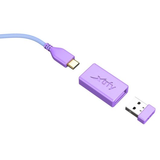 Ratón CHERRY XTRFY M8 Wireless 26000 DPI Púrpura Recargable Gaming