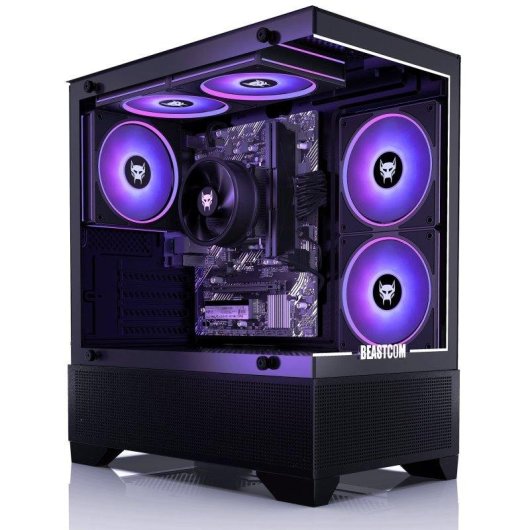 PC Sobremesa BEASTCOM Q3 AMD Ryzen 5 16GB 512GB SSD Vega Radeon Windows 11 Pro RGB