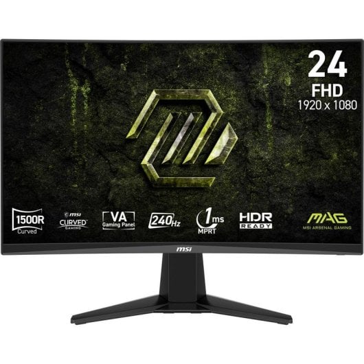 Monitor MSI MAG 245C X24 23,6" FullHD 240Hz VA Curvo HDR10 Antirreflejo