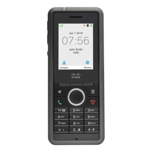 Téléphone IP Cisco 6823 Noir avec combiné filaire et écran LED 1.7"