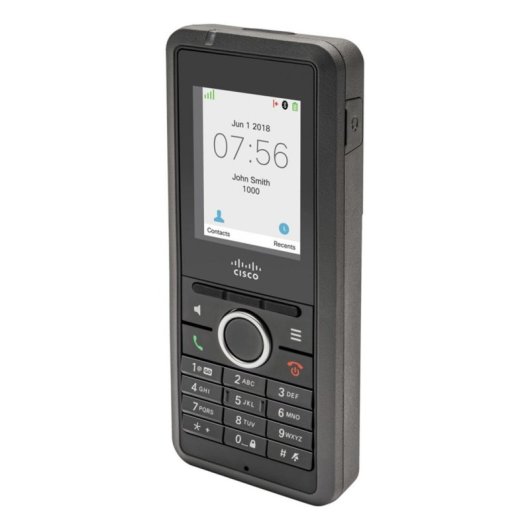 Téléphone IP Cisco 6823 Noir avec combiné filaire et écran LED 1.7"