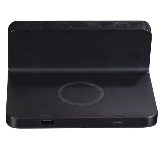 Relógio Despertador Digital Denver ECQ-103MK2 Preto LED 1.6" Carga Sem Fios