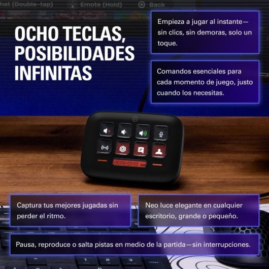 Bundle Corsair K70 CORE Teclado Mecánico Gaming RGB Switch MLX Red Negro + Elgato Stream Deck Neo
