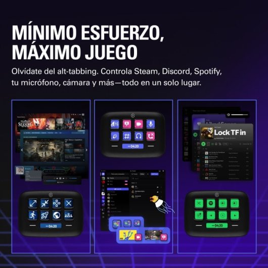 Bundle Corsair K70 CORE Teclado Mecánico Gaming RGB Switch MLX Red Negro + Elgato Stream Deck Neo