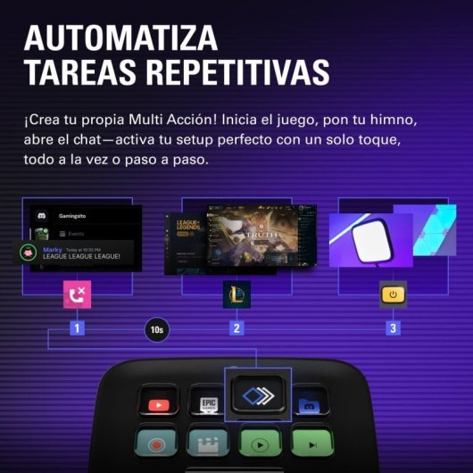 Bundle Corsair K70 CORE Teclado Mecánico Gaming RGB Switch MLX Red Negro + Elgato Stream Deck Neo