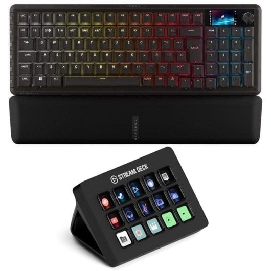 Bundle Teclado Corsair Vanguard 96 Wireless mecánico compacto + Elgato Stream Deck MK.2