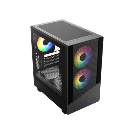 Carcasa VIDA SPIRE M Micro Torre Negra Gaming ATX/mATX/ITX