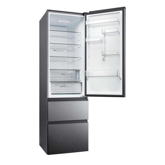 Frigorífico Combi Haier HTR3620ANMP No Frost 205 cm 414 L A Acero inoxidable