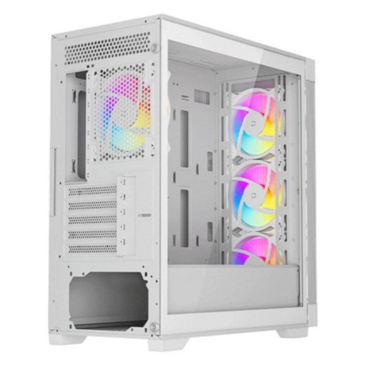 Carcasse PC VIDA Zephyr V2 Micro ATX Verre Trempé Blanc