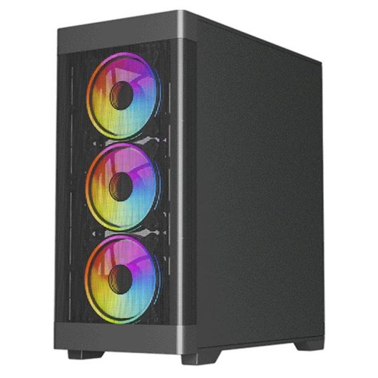 Carcasa VIDA Zephyr V2 Torre micro ATX Negro Vidrio Templado