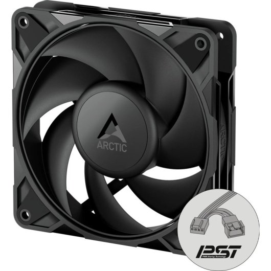 Ventiladores Suplementarios Arctic P12 PRO PWM PST Low Noise 120mm Negros Pack 5 unidades