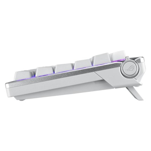 Clavier ASUS ROG Azoth 75% blanc RGB OLED sans fil et filaire