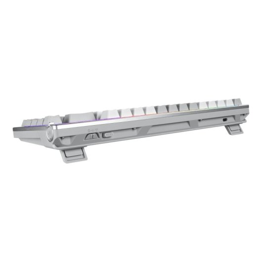 Clavier ASUS ROG Azoth 75% blanc RGB OLED sans fil et filaire