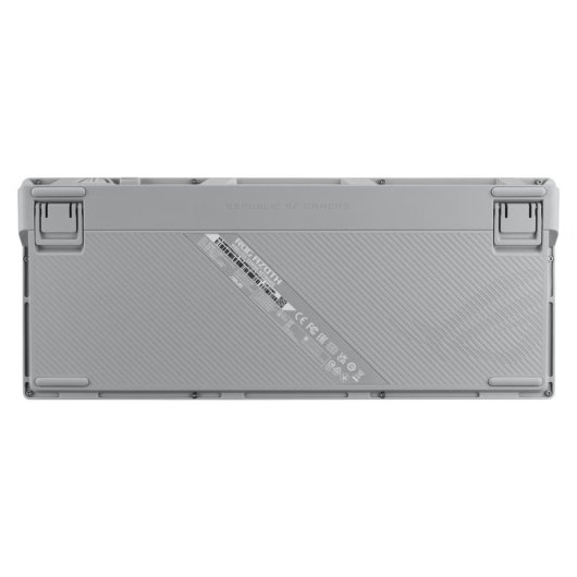 Clavier ASUS ROG Azoth 75% blanc RGB OLED sans fil et filaire