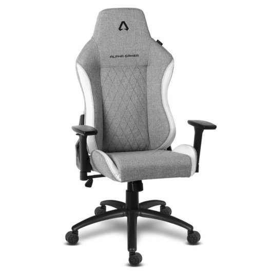 Silla para videojuegos Alpha Gamer Gaia V2 150 kg Asiento y respaldo acolchado Gris