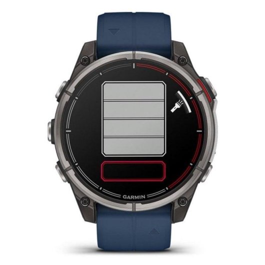 Garmin quatix 8 Pro GPS Bluetooth Wifi 1.4" Negro Azul Correa Única Resistente Agua 10ATM SpO2 Pulsómetro
