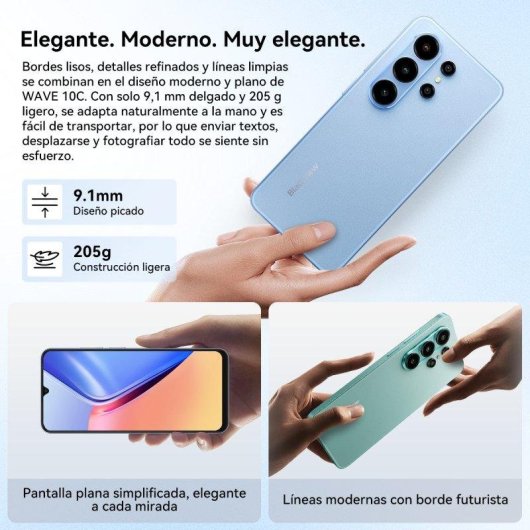 Blackview Wave 10C 4G 4GB 128GB 6.88" Blu