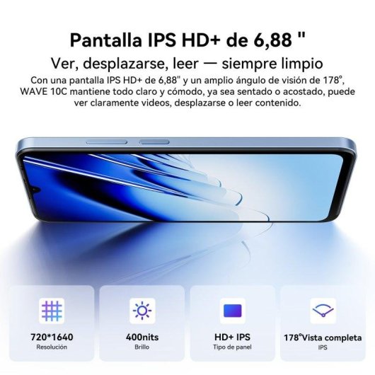 Blackview Wave 10C 4G 4GB 128GB 6.88" Blu
