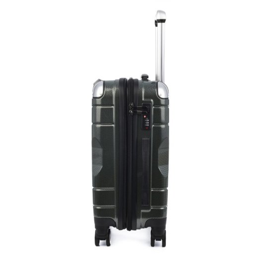 Maleta De Cabina Trolley Extensible En Material Ligero De Abs+pc De Alta Resistencia Con Esquinas Reforzadas. Cerradura Numérica Tsa, 4 Ruedas Dobles Extraíbles Y Giratorias 360°.