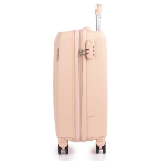 Maleta De Cabina Trolley En Material Ligero De Abs De Alta Resistencia. Cerradura Numérica Y 4 Ruedas Dobles Extraíbles Y Giratorias 360°.