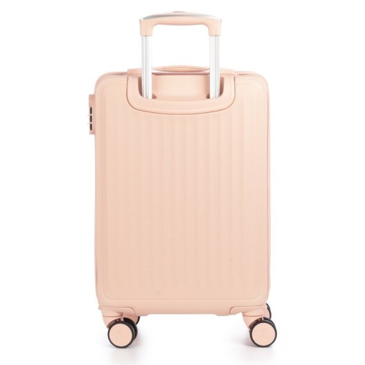 Maleta De Cabina Trolley En Material Ligero De Abs De Alta Resistencia. Cerradura Numérica Y 4 Ruedas Dobles Extraíbles Y Giratorias 360°.