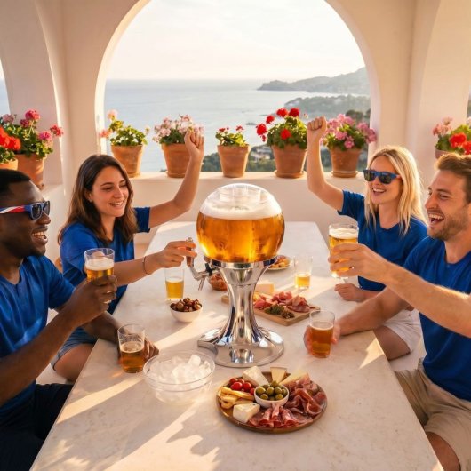 Dispensador de Cerveja InnovaGoods Ball 3,5L com 2 Óculos Sunfold France