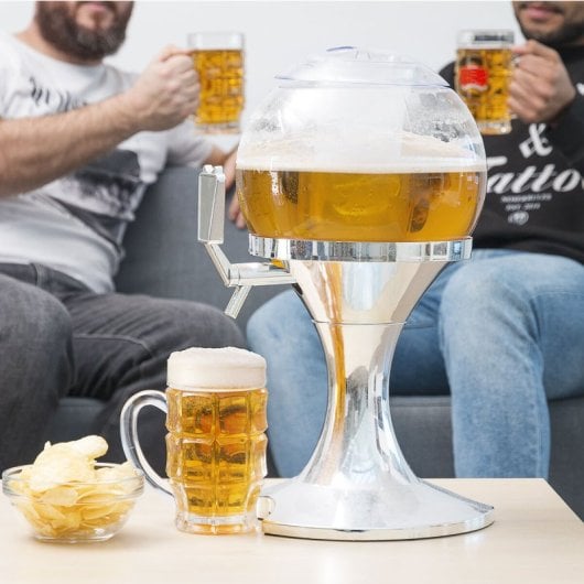 Pack Dispensador De Cerveza/bebidas Refrigerante Innovagoods Ball Y 2 Gafas De Sol Enrollables Sunfold Spain Red