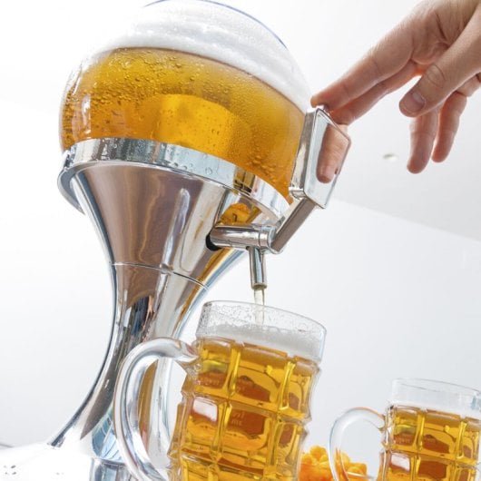 Pack Dispensador De Cerveza/bebidas Refrigerante Innovagoods Ball Y 2 Gafas De Sol Enrollables Sunfold Spain Red