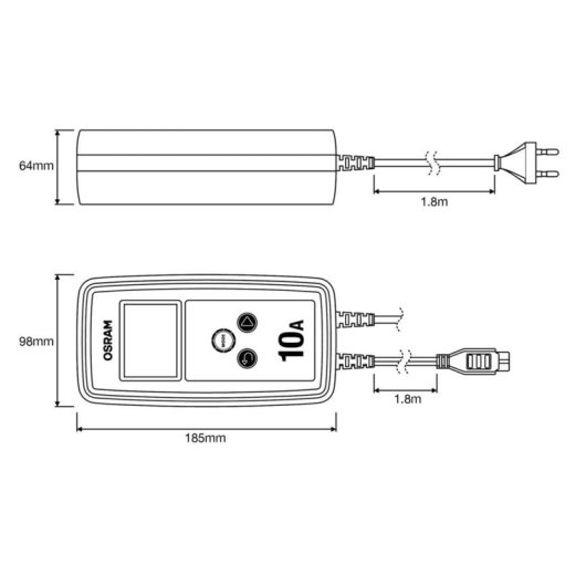 Cargador De Batería Inteligente Osram Batterycharge 1010