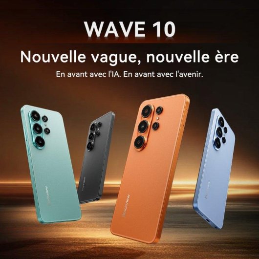 Blackview Wave 10 4G 8GB Blu 6.88" 128GB batteria lunga durata